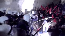 Greek police fire teargas at anti-austerity protesters in Athens