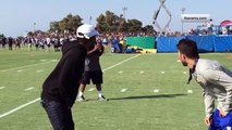 Kendrick Lamar & ScHoolboy Q Play Football & Hang Out at Rams Training Camp | NFL