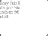 kwmobile Cover per Samsung Galaxy Tab 2 101  Custodia per tablet con rotazione 360 in