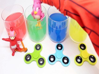 Learn Colors with Surprise Toys Fidget Spinners Magic Liquids for Children Nursery Rhymes Toddlers