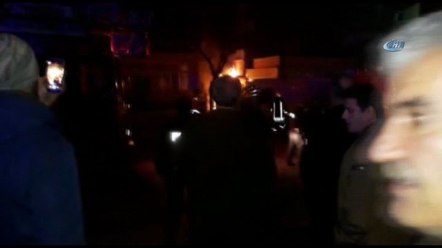 CHP binasının yanında yangın çıktı