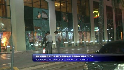 Empresarios expresan preocupación por nuevos disturbios