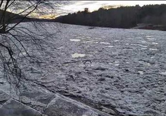 Delaware River Ice Jam Causes Flooding
