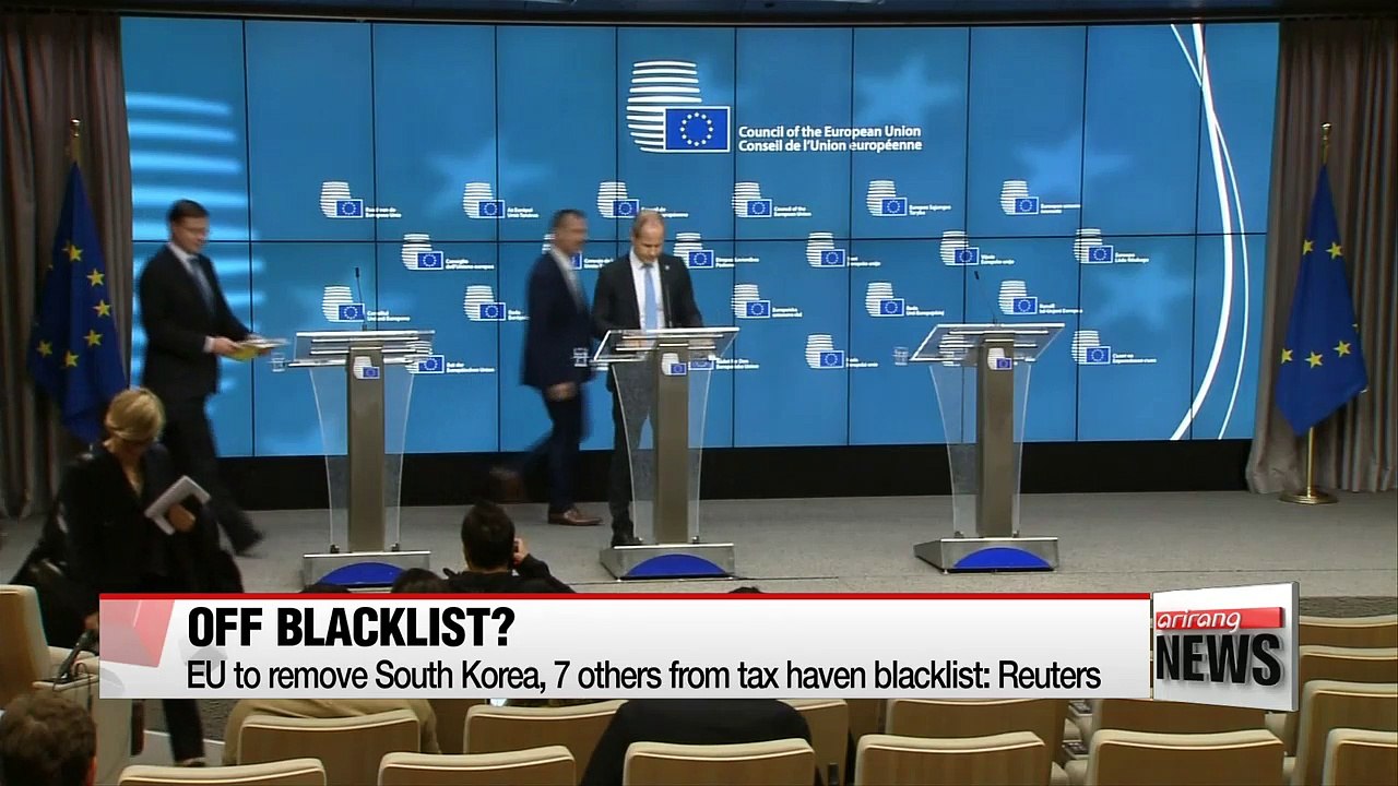 EU to remove South Korea, 7 others from tax haven blacklist: Reuters