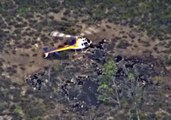 Trapped Hiker Winched to Safety Minutes Before Bushfire Approaches