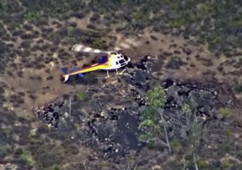 Trapped Hiker Winched to Safety Minutes Before Bushfire Approaches