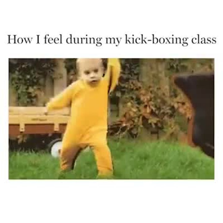 How I feel during my kick-boxing class