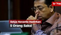 Sidang Kasus Korupsi E-KTP, Setya Novanto Hadirkan 5 Saksi