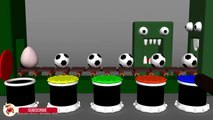 Learn Colors With Surprise Eggs Soccer Balls for Children- Colors Balls a