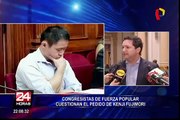 Congresistas de Fuerza Popular cuestionan el pedido de Kenji Fujimori