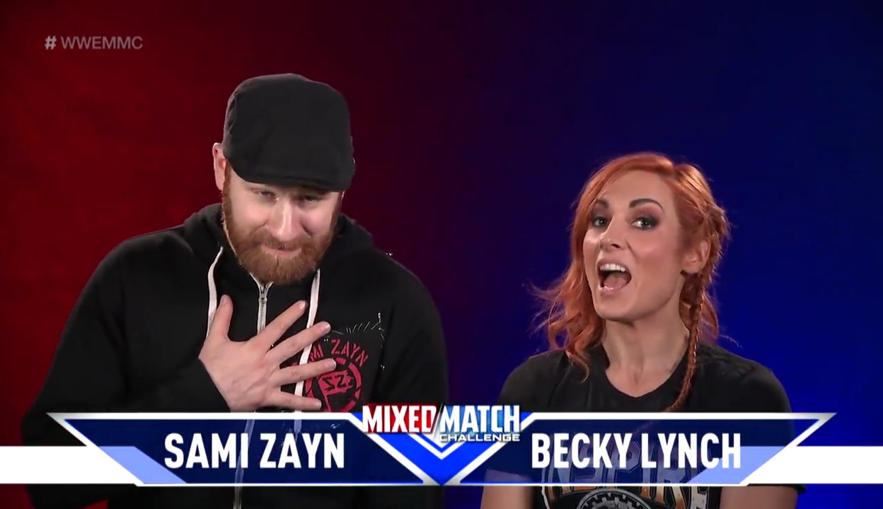 Sami Zayn & Becky Lynch to compete for UNICEF in WWE Mixed Match Challenge