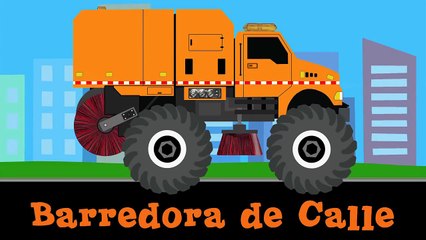 Aprendan con Vehículos Monstruosos Para Niños - Aprendan Camiones Monstruos, Carros,