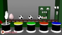Learn Colors With Surprise Eggs Soccer Balls for Children- Colors Balls and