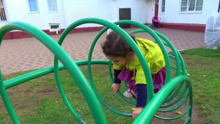 Funny babies playtime with ABC Song in Outdoor