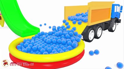 Learn Colors With Baby Surprise Eggs Ball Pit Show - Truck Jump St