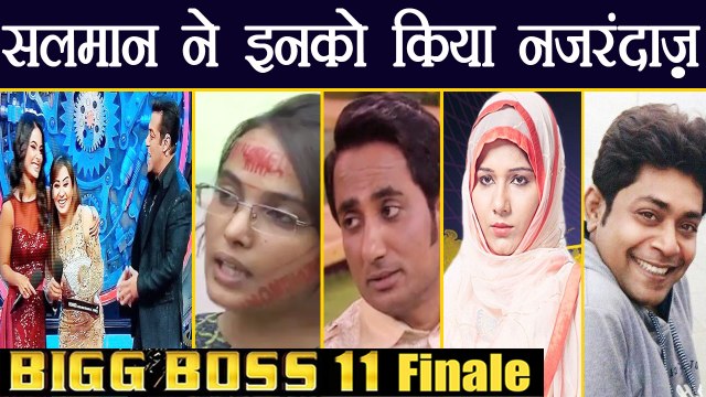 Bigg Boss 11: Salman Khan IGNORES Jyoti, Shivani & other contestants during finale | FilmiBeat