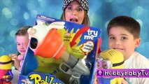 RABBIDS SUPERMAN MINION BLASTER! Nickelodeon Toy Review   Play HobbyKids on HobbyBabyTV-ZqXgJ8SVaAk