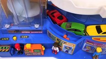 Best Kids Learning Colors Cars Trucks for Toddlers #1 Fun Hot Wheels Tomica Cars Parking Garage-33t