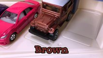Best Kids Learning Colors Cars Trucks for Toddlers #1 Fun Hot Wheels Tomica Cars Parkin