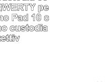 kwmobile custodia con tastiera QWERTY per Asus Memo Pad 10 con sostegno  custodia