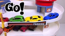 Best Kids Learning Colors Cars Trucks for Toddlers #1 Fun Hot Wheels Tomica Cars Parking Garage-33