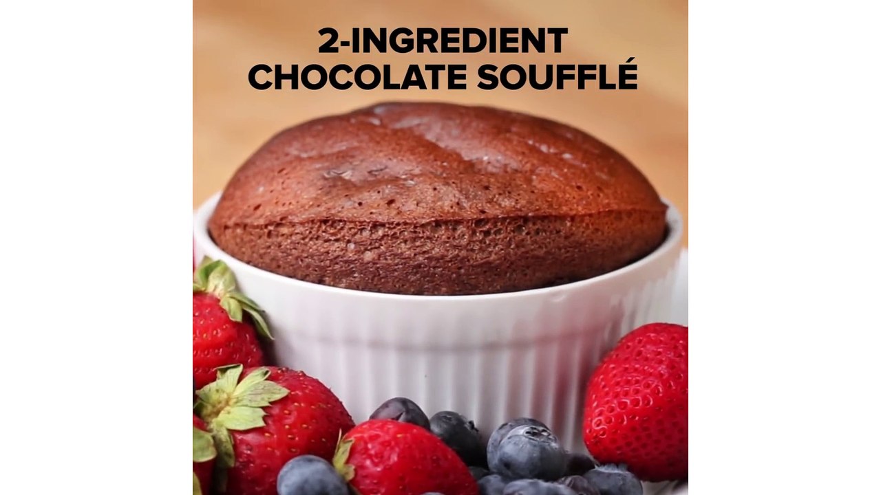 2-Ingredient Chocolate Soufflé