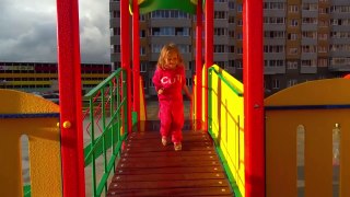 Funny kid on Playground for Children &