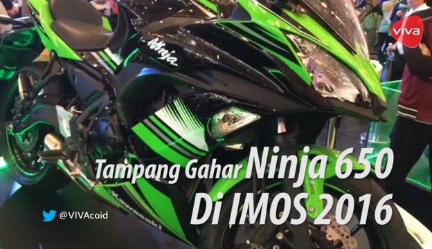 Tampang Gahar Ninja 650 di IMOS 2016