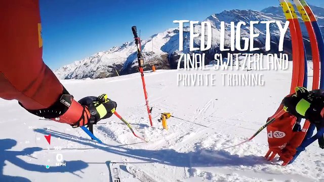 Entraînement du skieur pro Ted Ligety filmé à la GoPro... ça fonce !