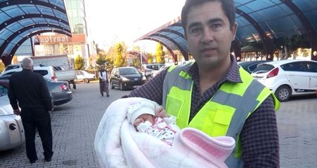 Belediye Otoparkında Bir Haftalık Kız Bebek Bulundu