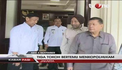 Pertemuan Tiga Tokoh dengan Menkopolhukam Terkait Demo Hari Ini