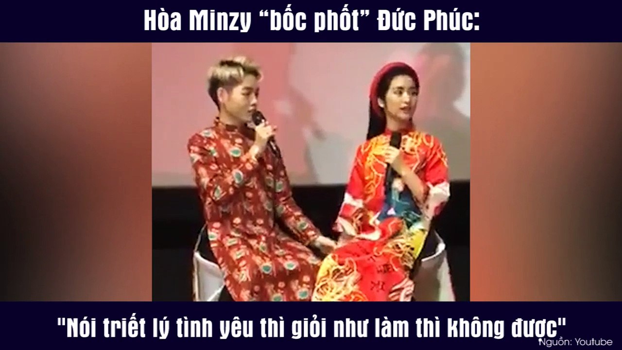 Hòa Minzy “bốc phốt” Đức Phúc: "Nói triết lý tình yêu thì giỏi như làm thì không được"