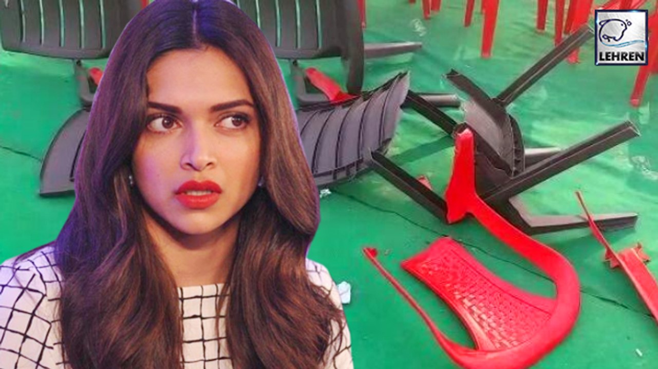 Karni Sena DEMOLISHES School For Playing Ghoomar Song From Padmaavat!