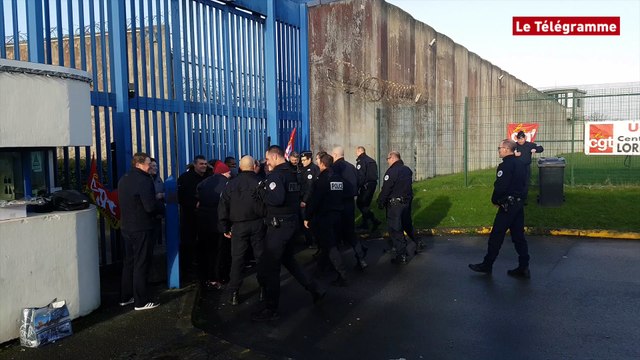 Surveillants de prison. Le centre pénitentiaire de Ploemeur bloqué ce matin
