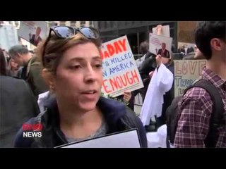 Dozens of Gun Advocates Stage 'die In' Outside Trump Tower in NYC