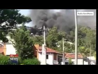 Plane crash in Casa Verde near Campo de Marte Airport in Sao Paulo