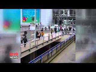 RAW: Video captures mayhem from Brussels airport blast