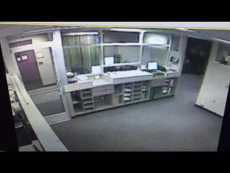 RAW: Suspect in shooting hoax seen breaking int...