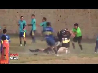 Fight breaks out at local soccer match in northern Argentina