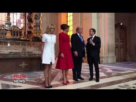 Donald Trump Tours Paris Landmark and Tells Brigitte Macron She's in Such Good Shape