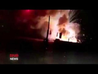 Raw: Video of deadly fireworks explosions at Indian temple