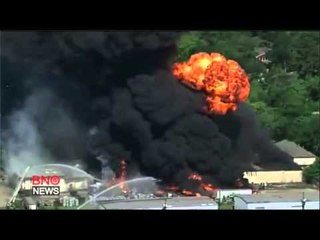 Fire and explosions rock Texas warehouse complex