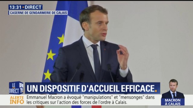 Lorsque des associations encouragent des femmes et des hommes à rester là, elles prennent une responsabilité immense , dit Macron à Calais