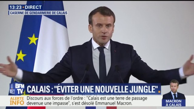 Macron: Rester à Calais, se fabriquer des abris dans les sous-bois constituent une impasse