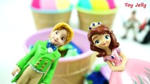 Play doh Ice Cream Surprise Toys Sofia the First Disney Junior Peppa Pig Starwars Nursery Rhymes