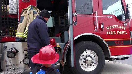 Kids Fire Engine and Fire Station Tour - Fire Truck Videos for Children