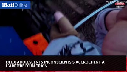 Russie : Deux ados inconscients s'accrochent à l'arrière d'un train en marche (vidéo)