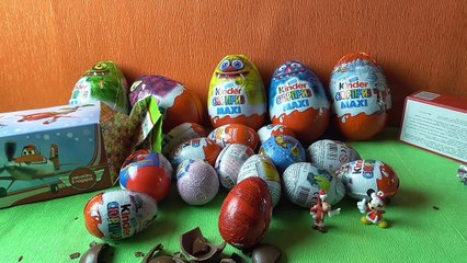 Surprise Eggs Kinder Surprise Mickey Mouse Spider Man Fairies Monsters University