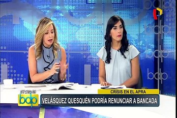 Javier Velásquez Quesquén sobre el APRA: “El país reclama una actitud más proactiva en la bancada”