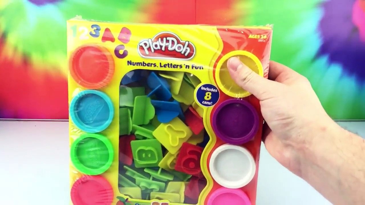 Play Doh Letters and Numbers Learn Alphabet Toys Playdoh Molds Unboxing Review